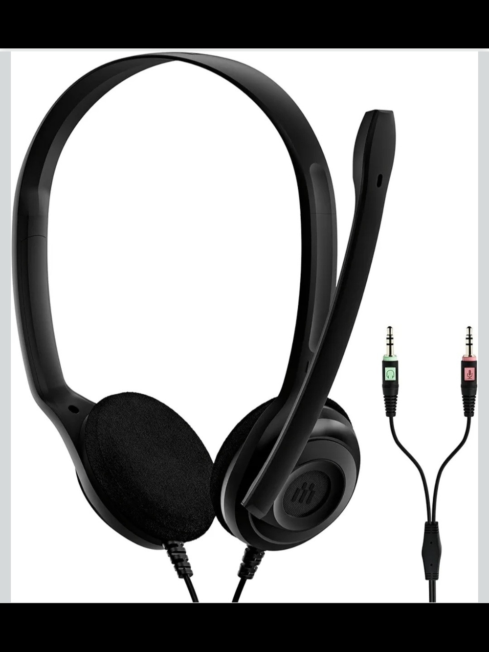 Sennheiser PC 3 Chat - Durable On-Ear Wired Headset - Noise Cancelling Microphon